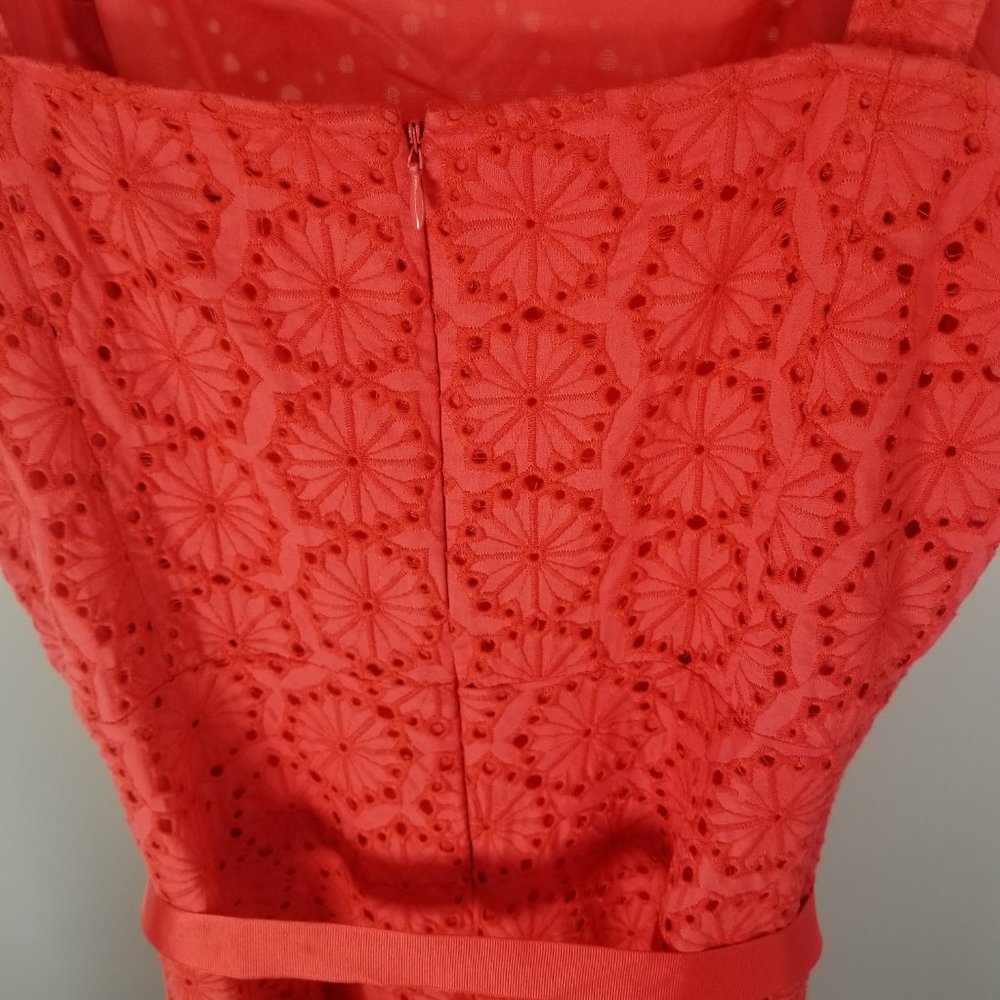 🌵Josephine Chaus Summer Floral Eyelet Dress sz 6 - Picture 4 of 8